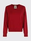 Semicouture Semi Couture V-neck Ruby Sweater With Long Sleeves In Red