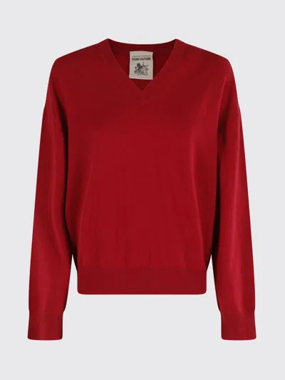 SEMICOUTURE SWEATER SEMICOUTURE WOMAN COLOR RED,H67109014