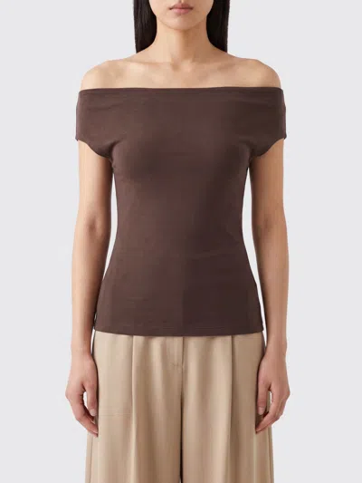 Semicouture Top Woman Color Cocoa In Multi