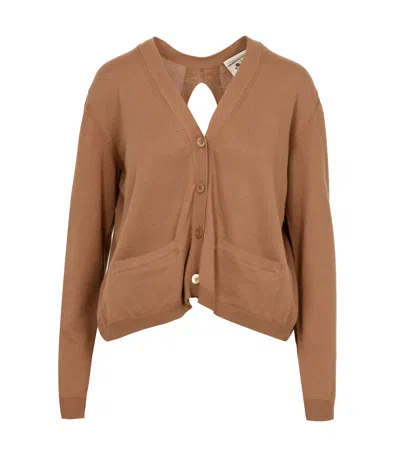 Semicouture Sweaters Beige In Brown