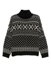 Semicouture Mirko Turtleneck Sweater In Black