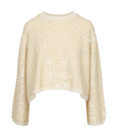 Semicouture Sweaters Cream In Brown