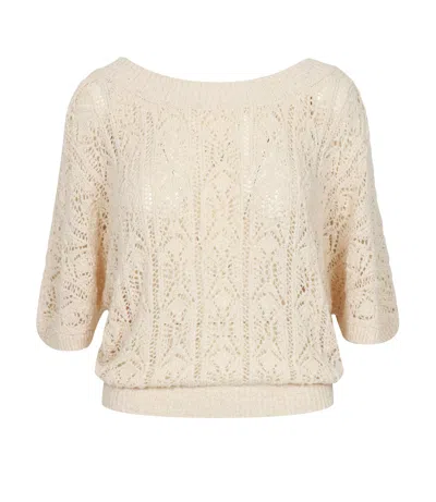 Semicouture Sweaters Cream In Multi