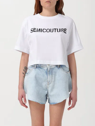 Semicouture T-shirt  Woman In White