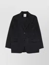 Semicouture Buttoned-up Flap-pocket Blazer