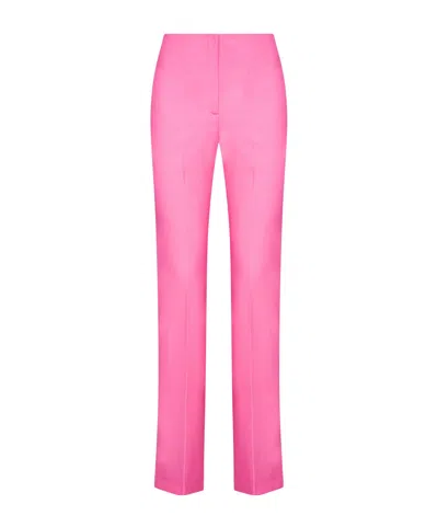 Semicouture Tailored Straight Pants In Pink