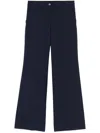 Semicouture Tailored Trousers In Blue