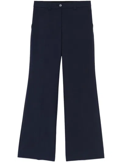 Semicouture Tailored Trousers In Blue