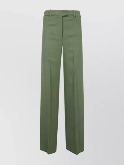 SEMICOUTURE TAILORED TROUSERS WITH PLEATS AND POCKETS