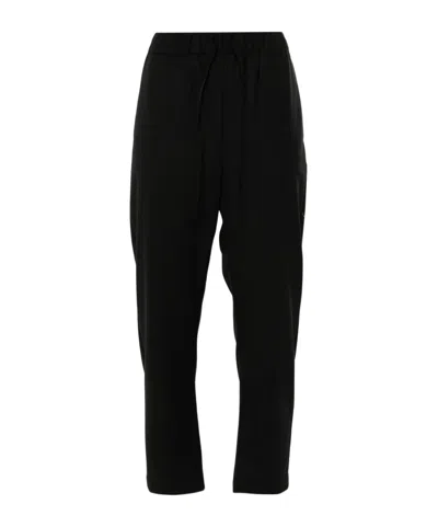 Semicouture Tapered Casual Pants In Black
