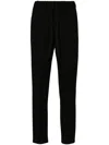 Semicouture Elastic Waist Casual Pants In Schwarz