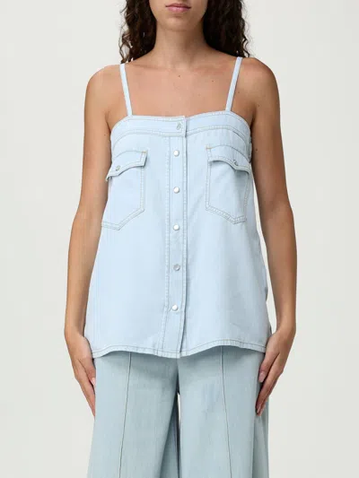 Semicouture Top  Woman Color Blue