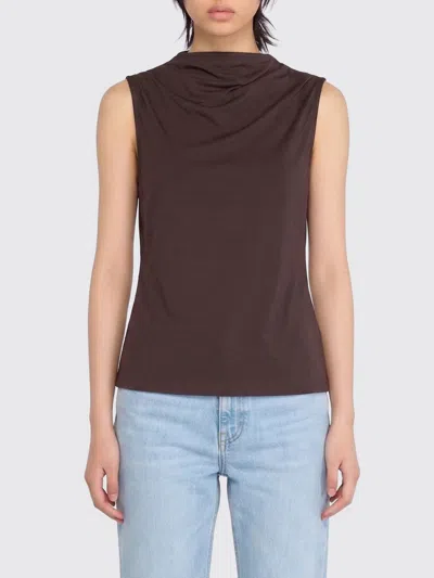 Semicouture Top Woman In Brown