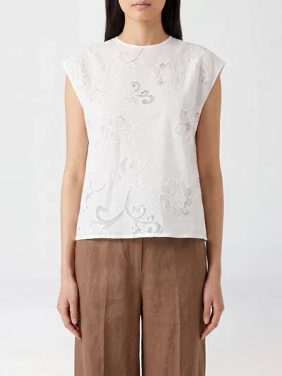 Semicouture Top Woman Color White In Multi