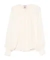 Semicouture Translucent Blouse In White