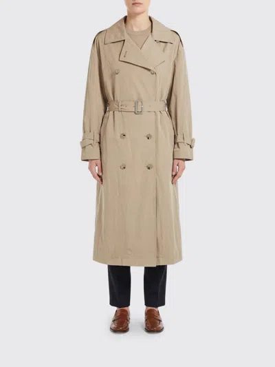 Semicouture Trench Coat Woman  In Neutral