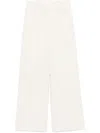 Semicouture Palazzo Trousers In Beige