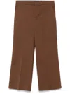 Semicouture Semi Couture Wide-leg Tailored Pants In Brown