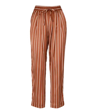 Semicouture Trousers In Brown