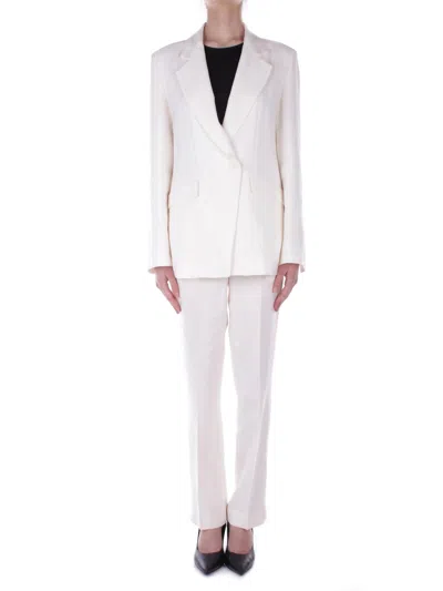 Semicouture Trousers Cream In Panna Chiari E Naturali