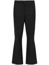Semicouture Slim-leg Cropped Trousers In Grey