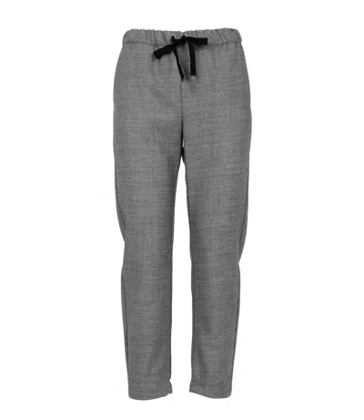 Semicouture Trousers Grey In Gray
