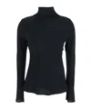 Semicouture Crepe De Chine High Neck Blouse
