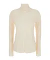 Semicouture Crepe De Chine High Neck Blouse