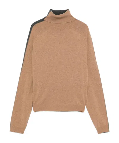 SEMICOUTURE TURTLENECK WOOL-BLEND SWEATER