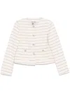 Semicouture Tweed Jacket In Neutrals