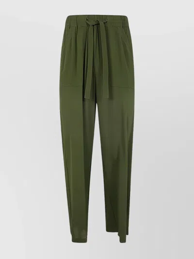 Semicouture Vanda Trouser Back Pockets In Green