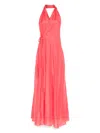 Semicouture Vanessa Maxi Dress In 粉色