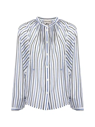 Semicouture Vertical Striped Shirt In Multi