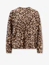 Semicouture Virgin Wool And Cashmere Sweater In Animal Print