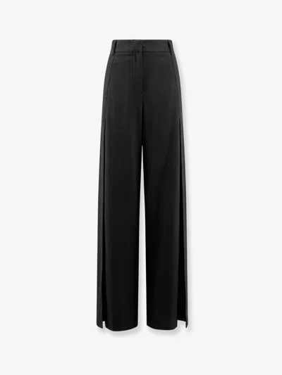 Semicouture Virgin Wool Blend Trousers In Multi