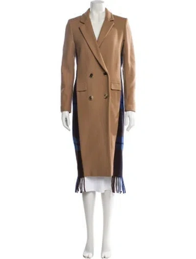 Pre-owned Semicouture Virgin Wool Trench Coat In Brown