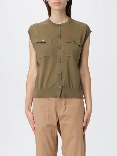SEMICOUTURE WAISTCOAT SEMICOUTURE WOMAN COLOR GREEN,H41507012