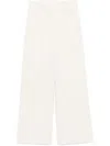 Semicouture Palazzo Trousers In Neutral