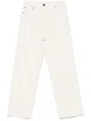 Semicouture White 'milly' Trousers In Cotton
