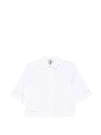 Semicouture White Short-sleeved Shirt