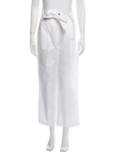 Pre-owned Semicouture Wide Leg Pants In White
