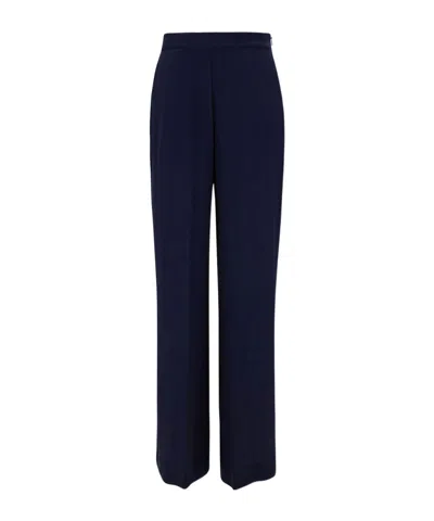 Semicouture Wide-leg Casual Pants In Blue