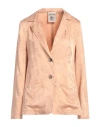 Semicouture Woman Blazer Apricot Size 10 Viscose, Acetate