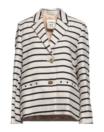 Semicouture Suit Jackets In Beige