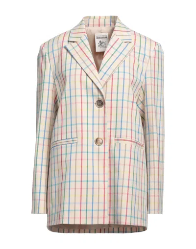 Semicouture Suit Jackets In Beige