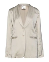 Semicouture Woman Blazer Beige Size 6 Viscose, Cotton, Silk, Elastane