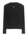 Semicouture Woman Blazer Black Size 6 Wool, Polyester, Acrylic, Polyamide In Black