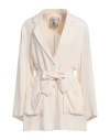 Semicouture Woman Blazer Ivory Size 6 Acetate, Silk In White