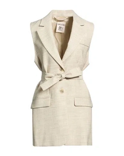 Semicouture Woman Blazer Light Grey Size 4 Virgin Wool In Neutral