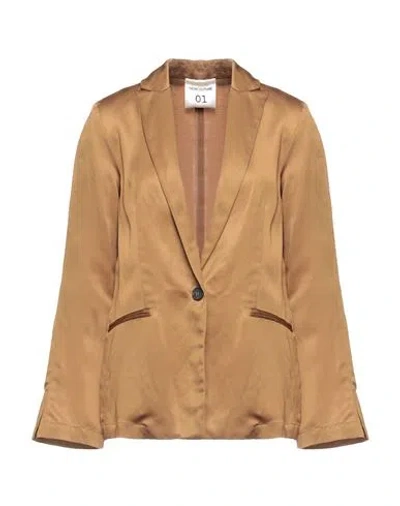 Semicouture Suit Jackets In Yellow